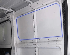 Ram ProMaster 2014+ Driver Side Middle Window 159"WB (Sliding Door on Driver Side) _Cutout Position - Campervan HQ