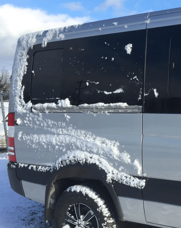 Mercedes Sprinter (2007+) Passenger Rear Quarter Screened Half-Slider Window 144″ WB (Non-Screened-Side View) - Campervan HQ