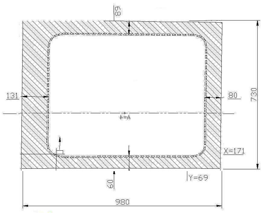 Ford Transit 2015+ Passenger Side Middle Fixed Window 148"WB (Dimensions) - Campervan HQ
