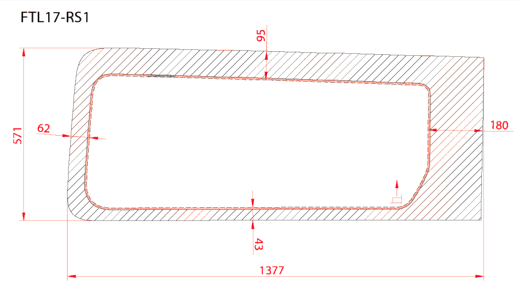 Ford Transit 2015+ Passenger Sliding Door Window ( Low Roof ) Dimensions - Campervan HQ