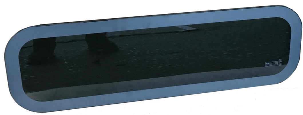 Universal-Fit Driver or Passenger Side Fixed Window (9.4"H x 30.7"W)_Slight Left View - Campervan HQ