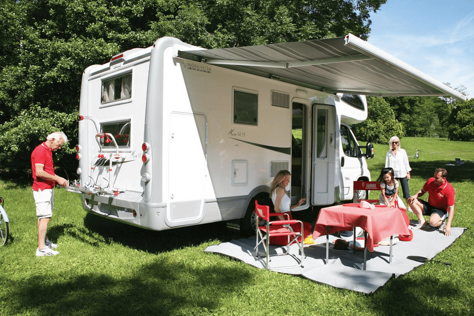 Fiamma F45 Eagle 400 RV Awning (13'8'')_In Use - Campervan HQ