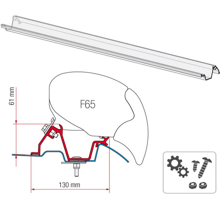 Fiamma F65 Eagle RV Awning Bracket for Mercedes Sprinter 170''WB - Campervan HQ
