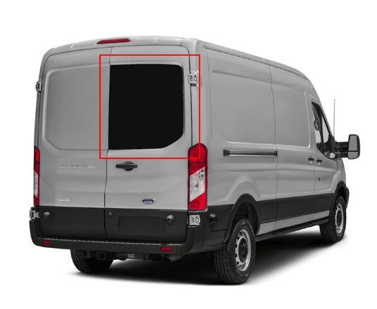 Ford Transit 2015+ Passenger Side Rear Cargo Door Window - Campervan HQ