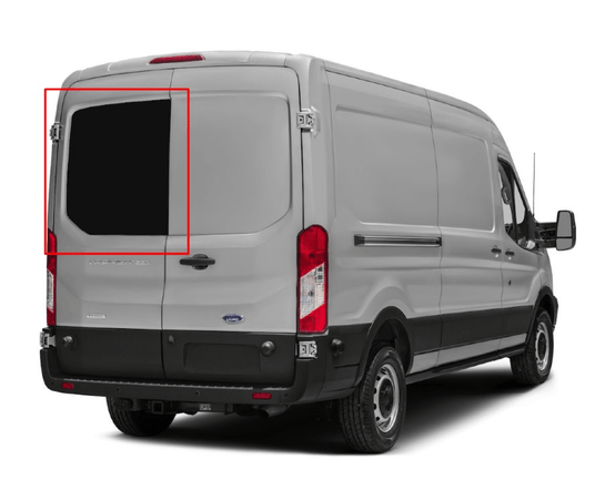 Ford Transit 2015+ Driver Side Rear Cargo Door Window - Campervan HQ