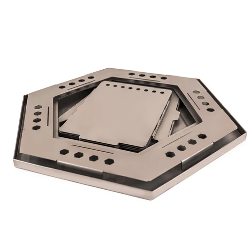 Vargo Megahex Smokeless Fire Pit (Folded) - Campervan HQ