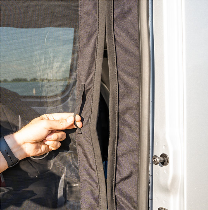 Van Essential Ram ProMaster Sliding Door Bug Screen (Handle) - Campervan HQ