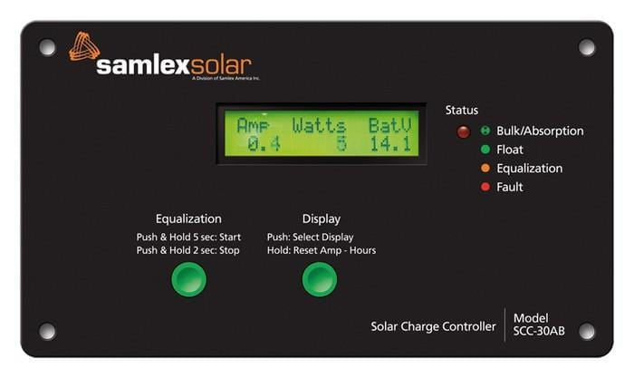 SCC-30AB Charge Controller in Samlex 150W RV Solar Kit - Campervan HQ