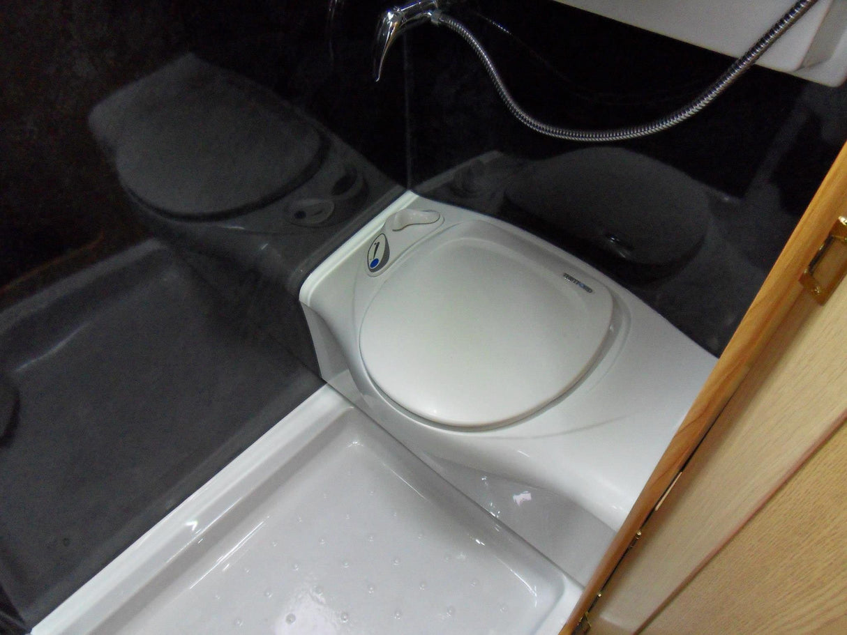 Thetford C402C RV Toilet in RV Wet Bath - Campervan HQ