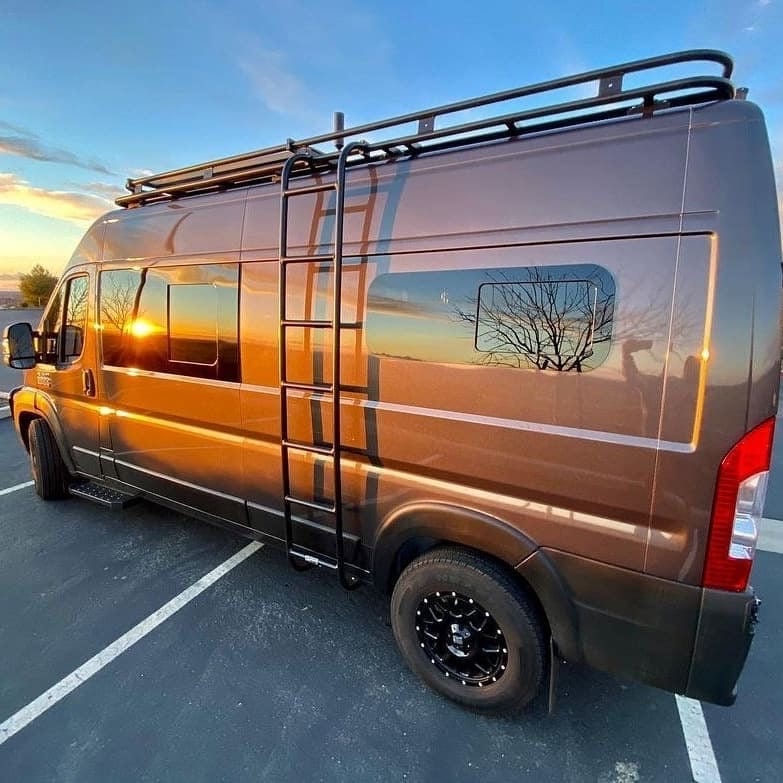 Universal-Fit Driver Side Half-Slider Screened Window (15"H x 40"W)_on Ram Promaster - Campervan HQ