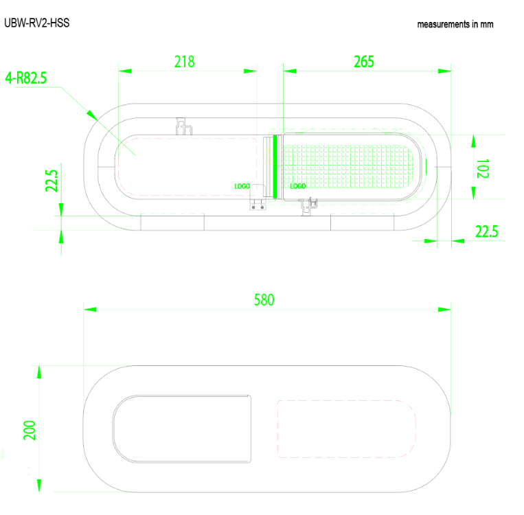 Universal-Fit Passenger Side Half-Slider Screened Window (23"H x 8"W)_Dimensions - Campervan HQ