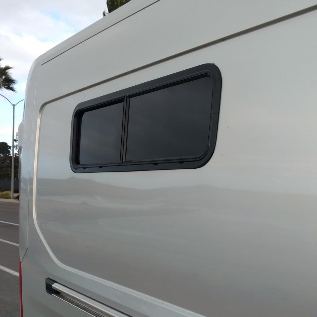 Universal Sliding Van Window (VW1033R, Outside View) - Campervan HQ