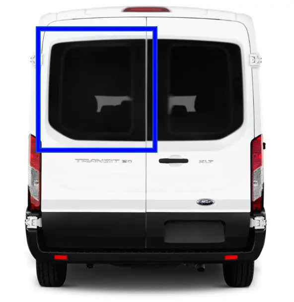 VWD Ford Transit Van Fixed Window Medium / High Roof 2015+ Driver Side Rear Cargo Door (DTT18015) - Campervan HQ