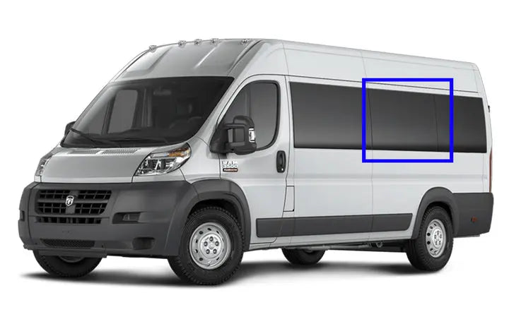 VWD Ram ProMaster Van Fixed Window 2014+ Driver Side Middle (DTRAM002) - Campervan HQ