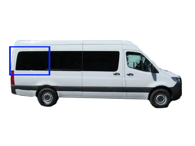 VWD Mercedes Sprinter Van Fixed Window 2007+ Passenger Side Rear Quarter (170" WB) (DTSPCR006) - Campervan HQ