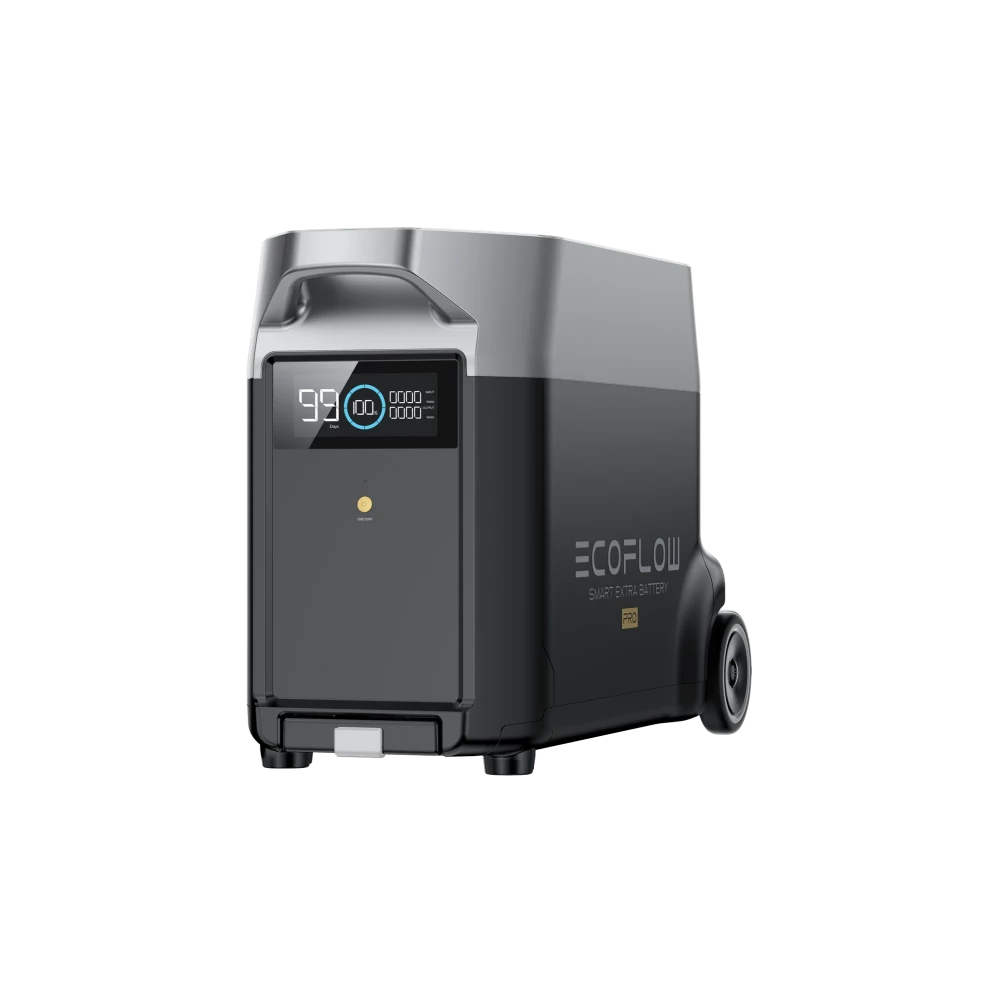 EcoFlow DELTA Pro Smart Extra Battery (Angled-Left) - Campervan HQ