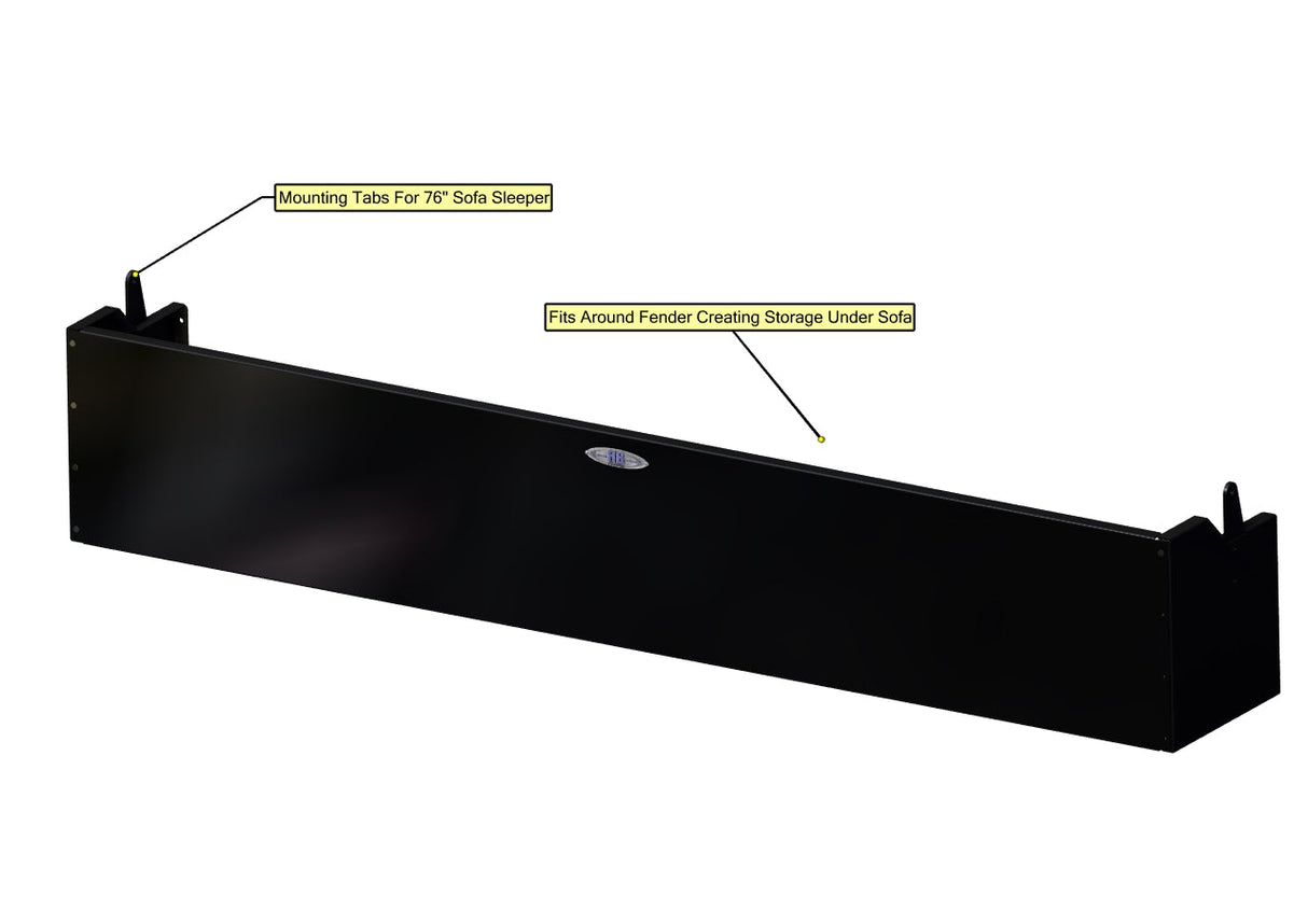 RB Components Sofa Storage Box, 76", Shallow