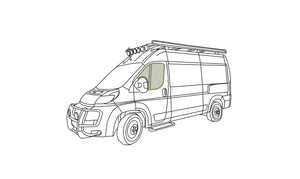 VanEssential Ram Promaster Stealth Front Door Window Covers (Pair)