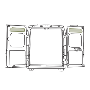 VanEssential Ram Promaster Upper Rear Door Storage Panels (Pair)