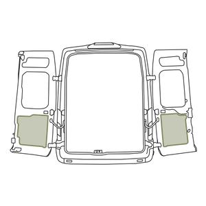 VanEssential Ford Transit Lower Rear Door Storage Panels (Pair)