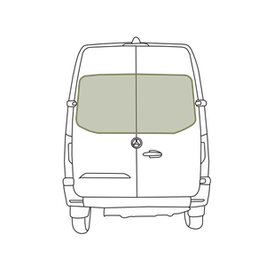 VanEssential Mercedes Sprinter Stealth Rear Door Window Covers (Pair)