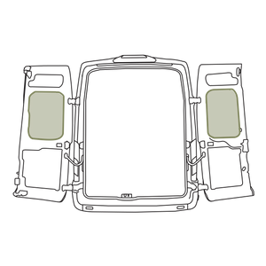 VanEssential Ford Transit Middle Rear Door Storage Panels (Pair)