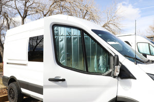 VanEssential Ford Transit Reflective Front Door Window Covers (Pair)
