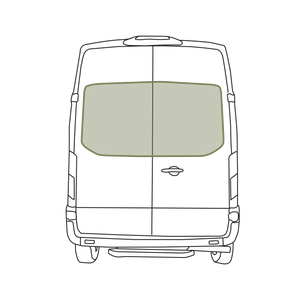 VanEssential Ford Transit Stealth Rear Door Window Covers (Pair)