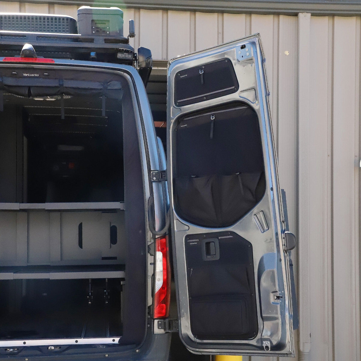 Sprinter Rear Door Panel Or Rack VanEssential Mercedes Sprinter Middle Rear Door Storage Panels (Pair ...