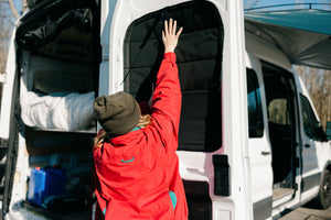 VanEssential Ford Transit Stealth Rear Door Window Covers (Pair)