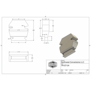 Northwest Conversions 24 Gallon Ford Transit Spare Tire Tank