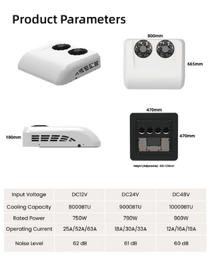 RoamAir R2 Air Conditioner and Heat Pump - 12V/48V