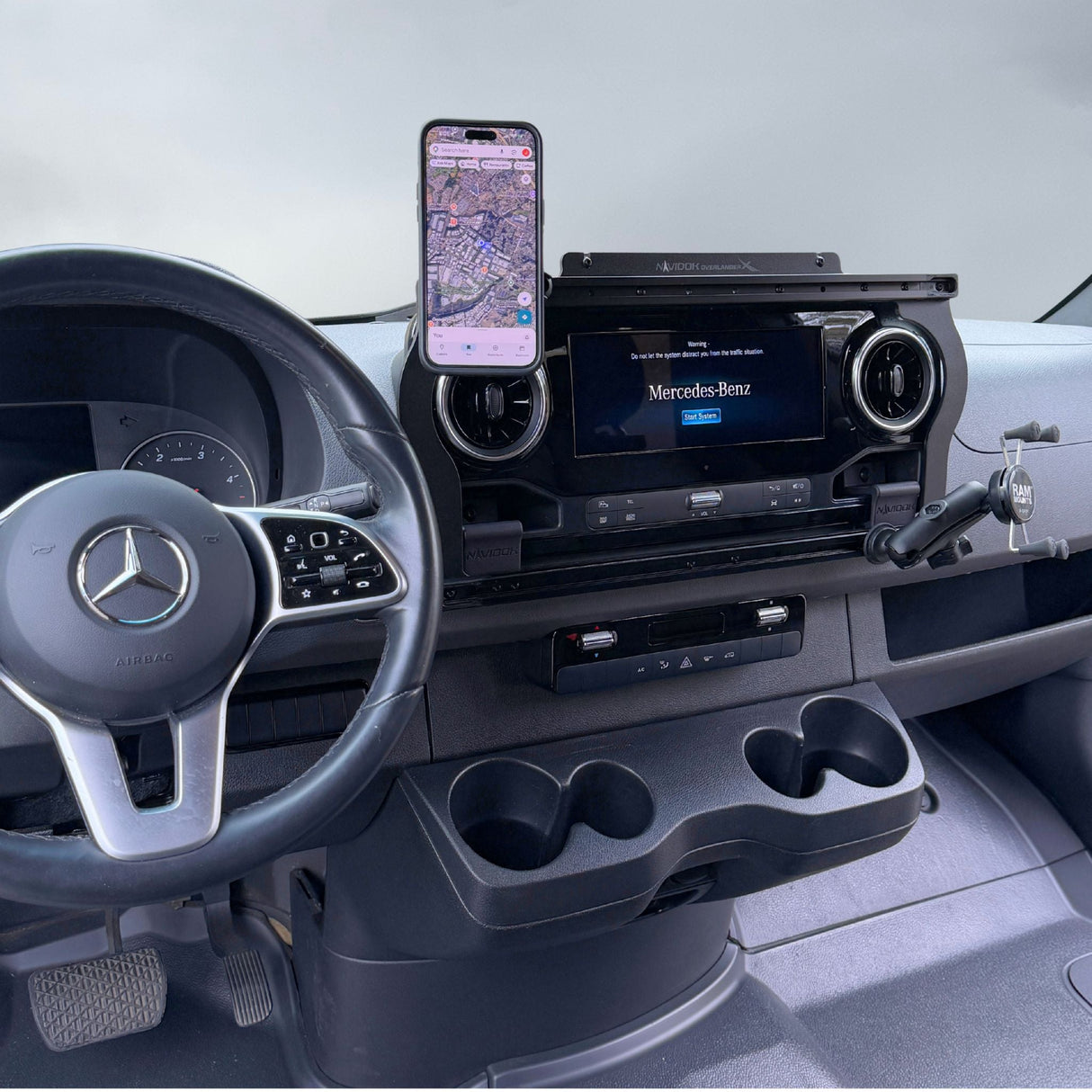 TERRA X No Drill - Dash Mount for Mercedes Sprinter – NAVIDOK Overlander X
