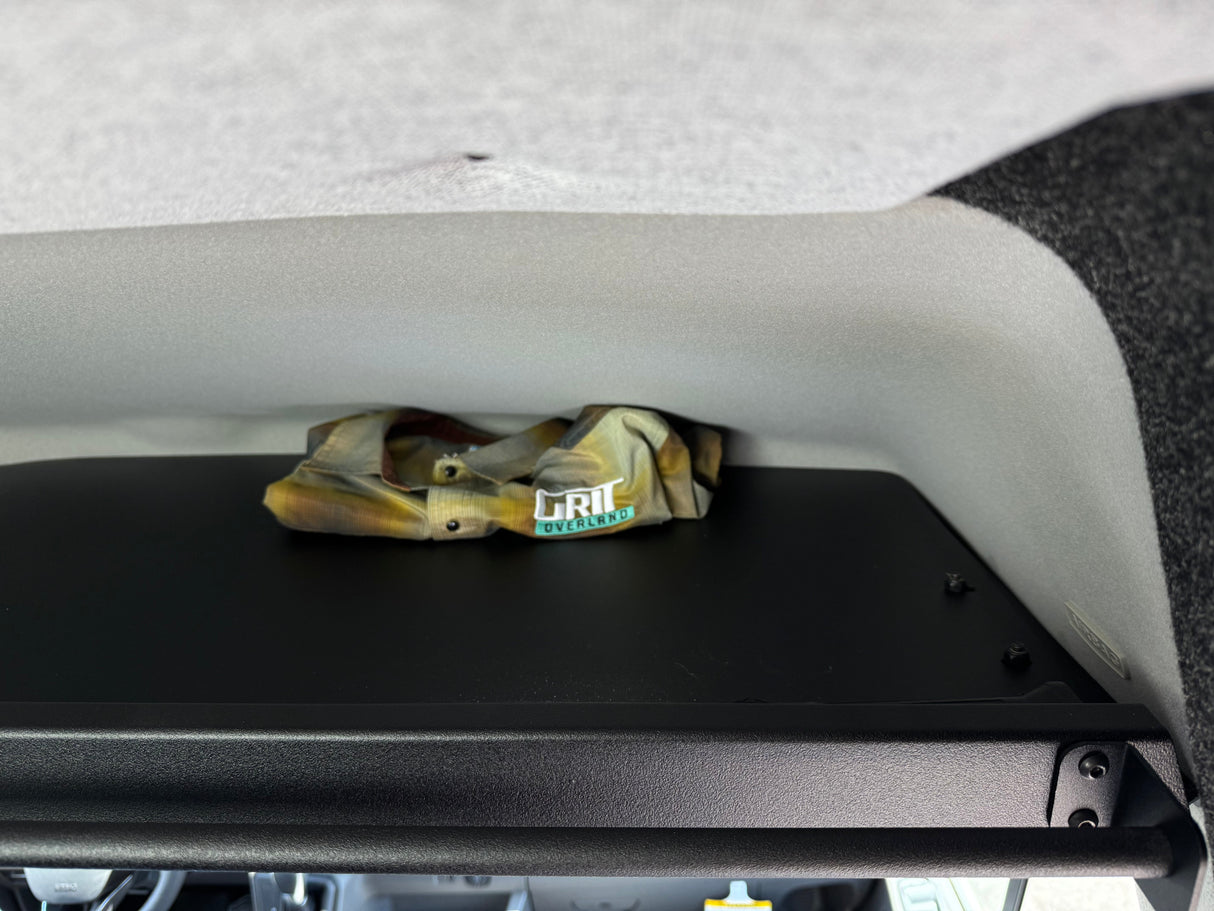 Van Wife Components 2015+ Ford Transit Headliner Shelf with Curtain Rod