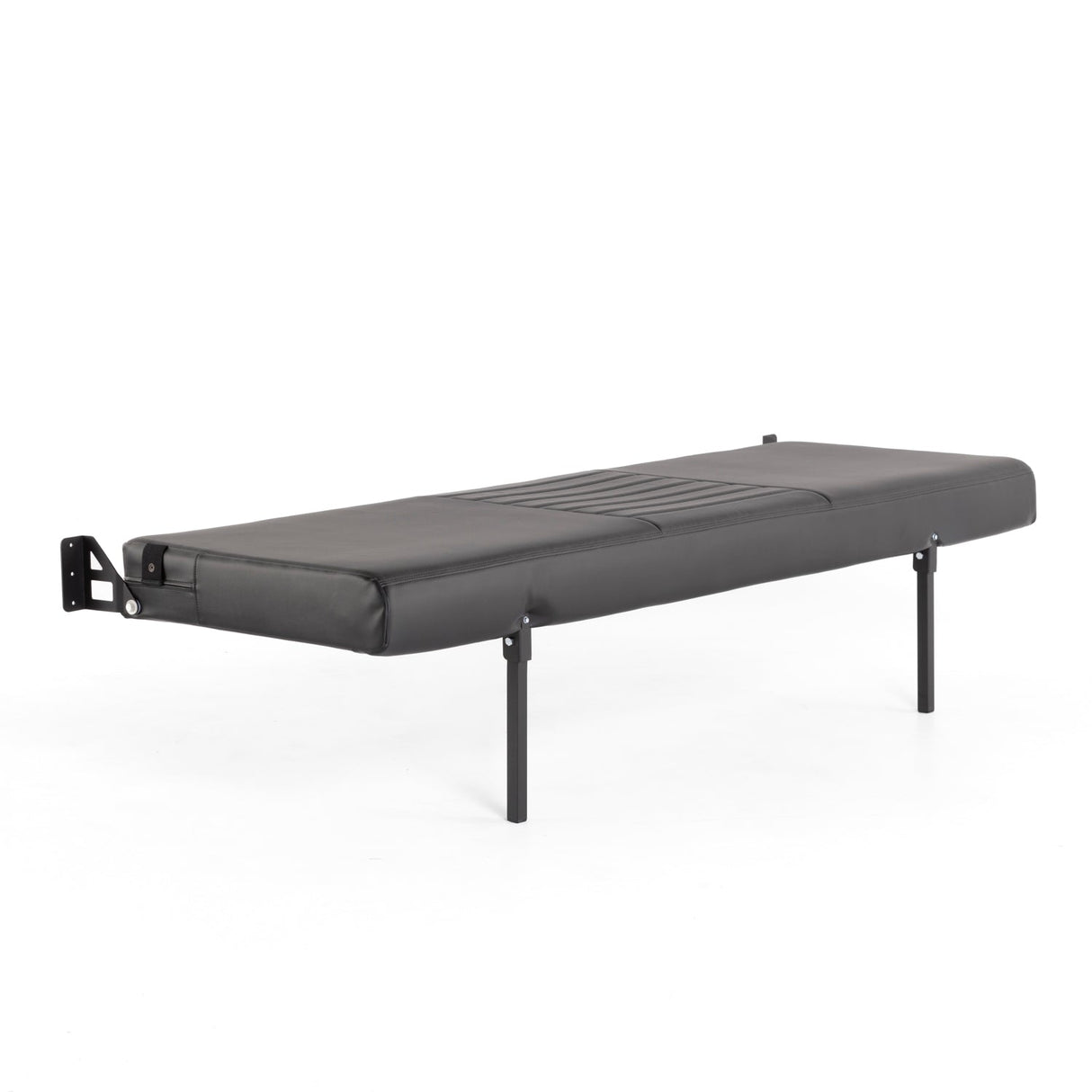 RB Components 76" Folding Bench Seat - Carbon Fiber Vinyl