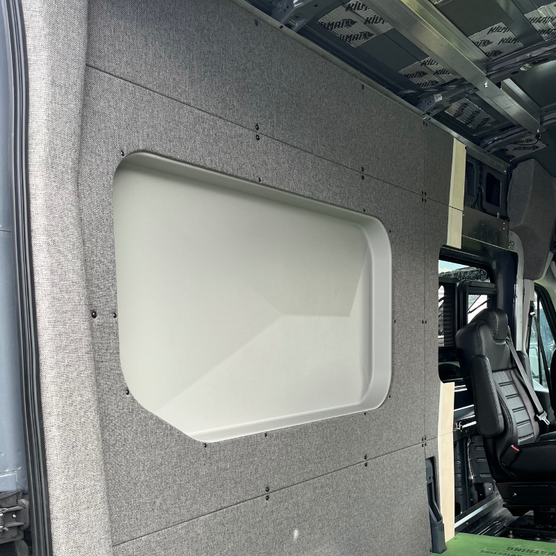 GoCode 2015+ Ford Transit 148"/148" EXT Innie Sleeper - Driver Side