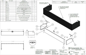 RB Components Sofa Storage Box, 76", Deep