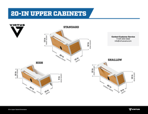 Virtus Vans 2019+ Mercedes Sprinter 20" Upper Cabinet