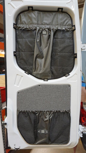 RB Components 2019+ Sprinter Van Fabric, Rear Door Window Stuff Bag