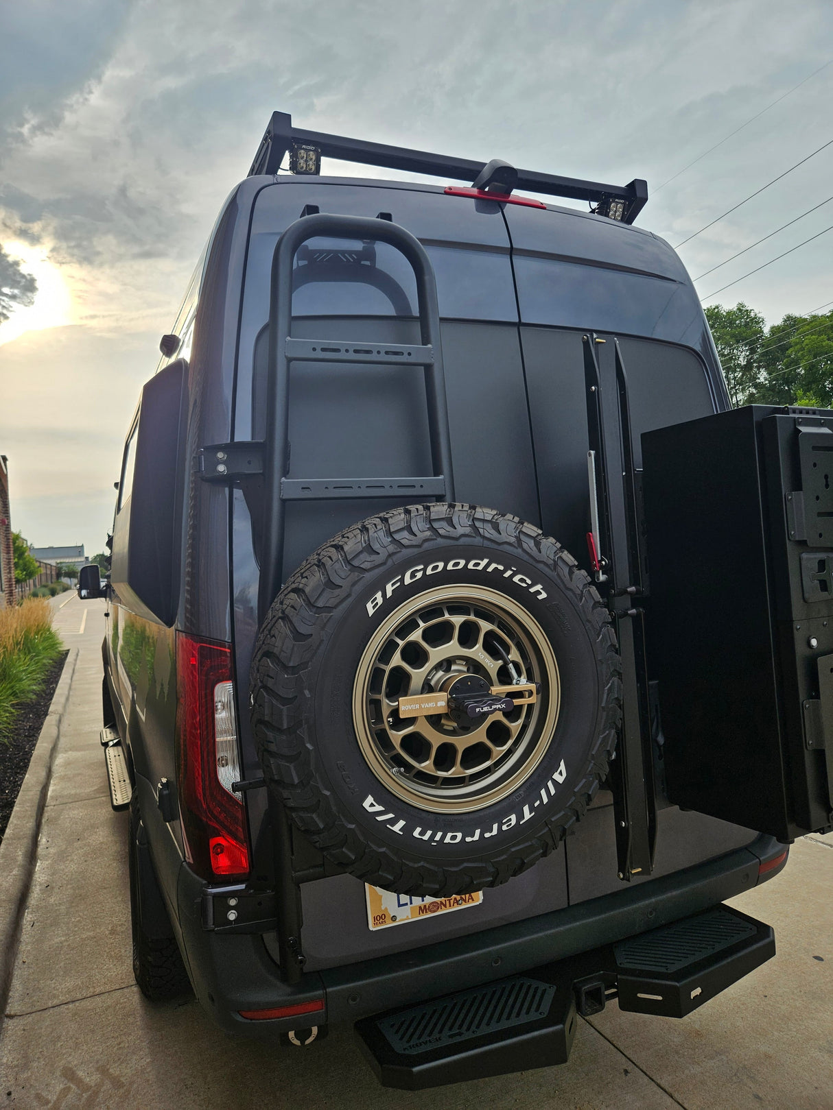 Rover Vans 2019+ Mercedes Sprinter Tire/ Ladder Carrier Combo
