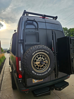 Rover Vans 2019+ Mercedes Sprinter Tire/ Ladder Carrier Combo