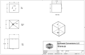 Northwest Conversions 20 Gallon Galley/Universal Water Tank (Fresh/Grey)