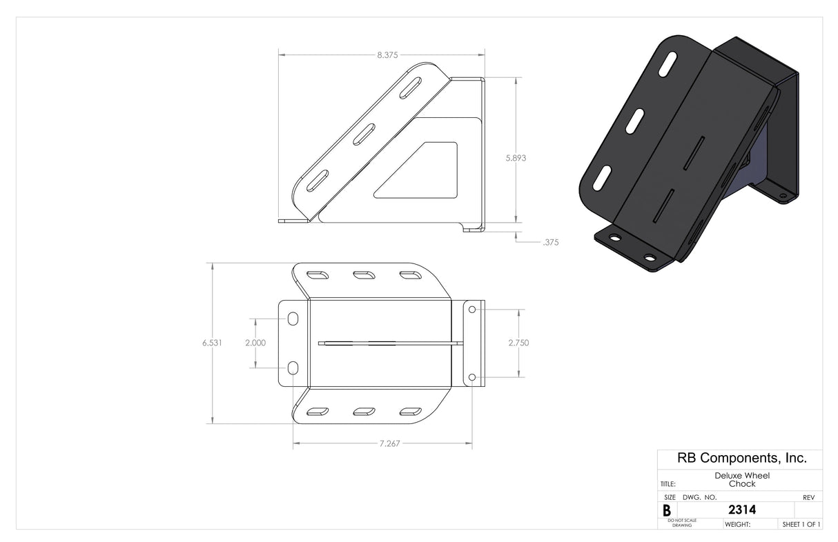 RB Components Deluxe Wheel Chock