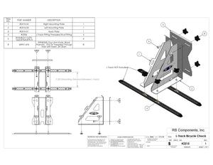 RB Components Adjustable Wheel Chock
