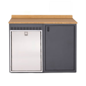 RB Components 48in Galley - Isotherm 130 Fridge Base Cabinet