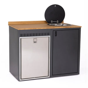 RB Components 48in Galley - Isotherm 130 Fridge Base Cabinet