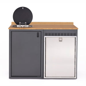 RB Components 48in Galley - Isotherm 130 Fridge Base Cabinet