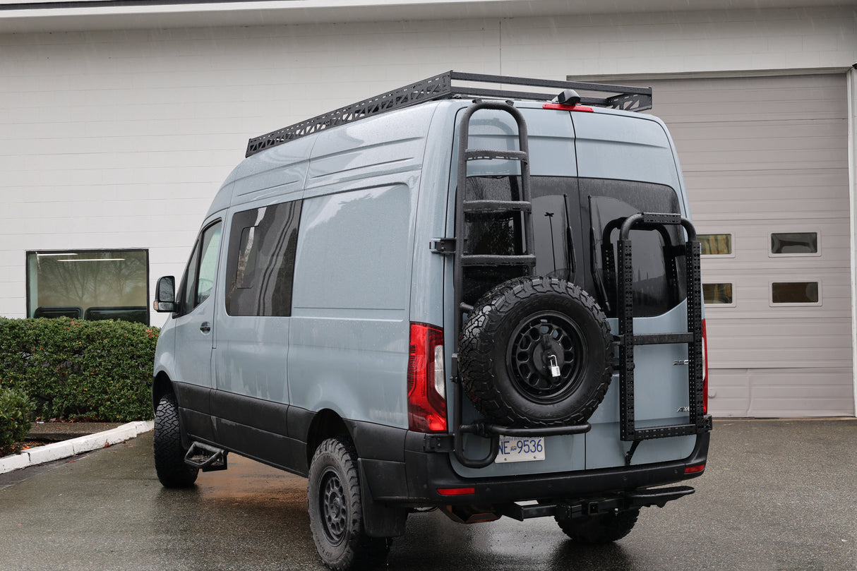 Tec Vanlife 2019+ Mercedes Sprinter Rear Door Aluminum Gear Rack - NO DRILL