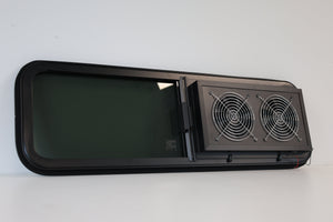 Tec Vanlife VW1033 Dual-Fan Half Slider Bunk Window