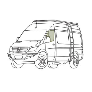 VanEssential Mercedes Sprinter Reflective Front Door Window Cover (Pair)